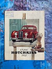 1952 HOTCHKISS ANJOU BROCHURE