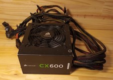 Alimentation PC bureau CORSAIR CX600 Model : 75-001668 ,Testé