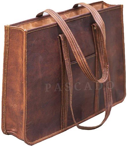 Sac main cuir véritable - en,