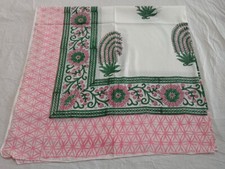 Foulards imprimés à la main Jari en coton indien Sarong fait main écharpe par...