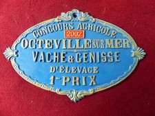PLAQUE DE CONCOURS AGRICOLE