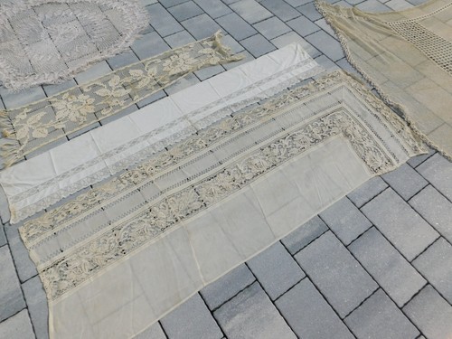 Lot ancien nappe napperon - lot,