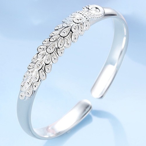 Bracelet paon argent - en,