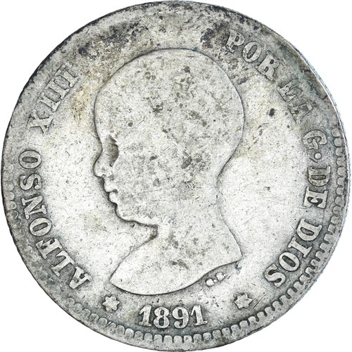 Monnaie espagne alfonso - monnaie,, espagne,