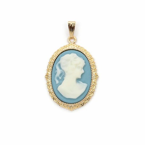 Pendentif forme ovale"camée