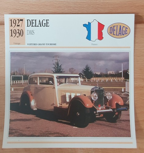 Delage dms carte edition - dms,