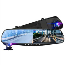Dashcam Rétroviseur 4.3" Double Caméra Full HD 1080P Avant Arrière