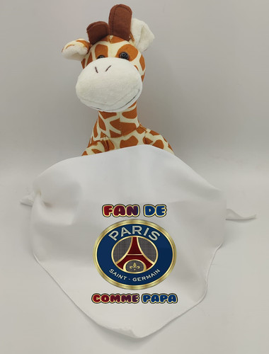Peluche prénom logo girafe - peluche,