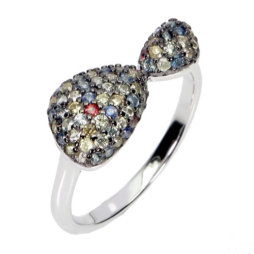 Bague argent 925 sertie - bague,