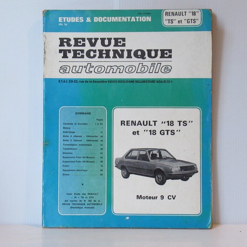 Revue technique automobile - revue,