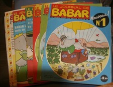 JOURNAL DE BABAR Collector. Lot de 13 anciens N°s dont le N°1