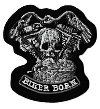 Écusson biker born motard