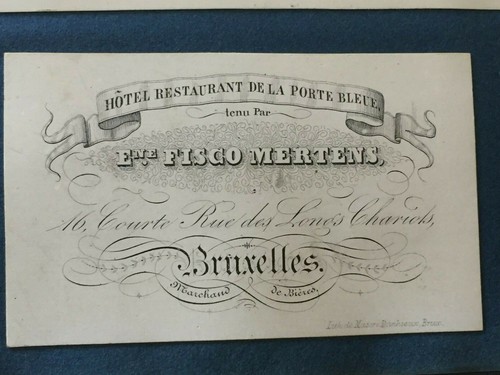 J842 carte visite xixe - de,