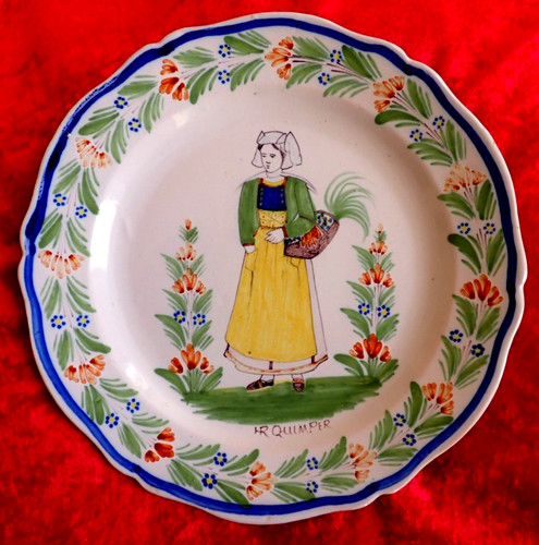 Assiette bretonne ancienne - bretonne,