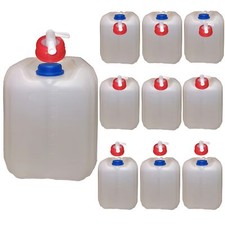 10 Bidon 10 Litre Hdpe Nature