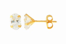 Oreilles ovale diamant - oreilles, cz