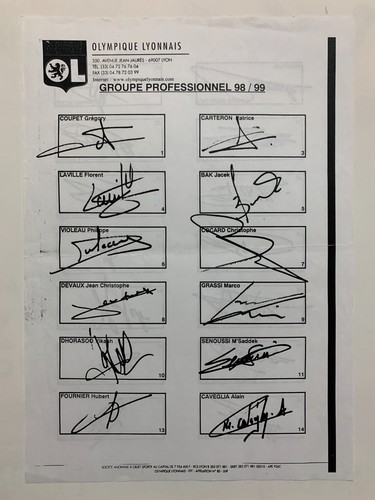 Signatures equipe olympique - equipe,