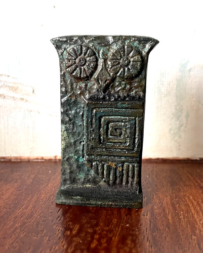 Hibou stylisé bronze - stylisé, en