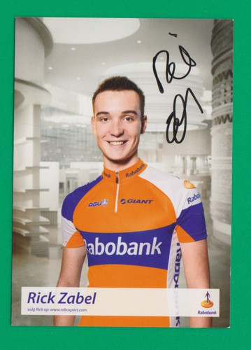 Cyclisme carte cycliste rick - carte,