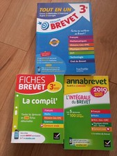 LOT 3 LIVRES SCOLAIRES PROGRAMME 3ème BREVET Hachette Hatier fiches annabrevet