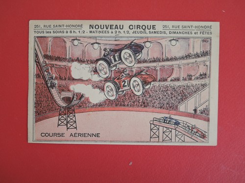 Carte postale cirque nouveau - postale,