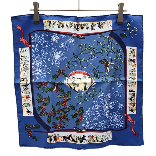 Hermes carre neige antan - neige, d'