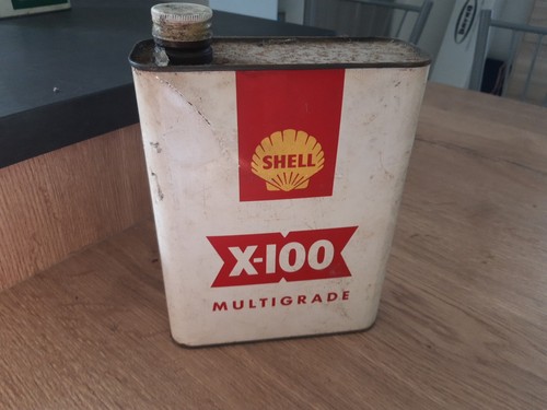 Ancien bidon huile shell - ancien,