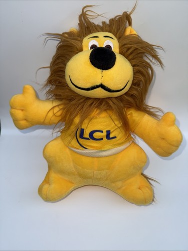 Peluche mascotte lion jaune - mascotte,