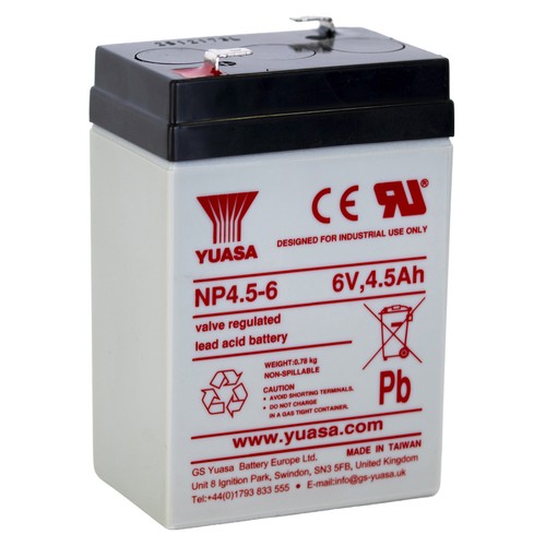 Yuasa batterie agm - 6v, 4,5ah