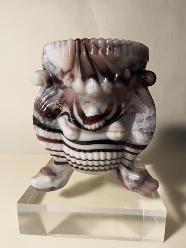 Vase opaline marbrée - vase,