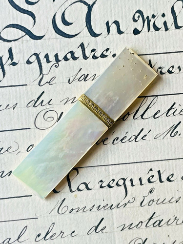 Porte aiguille xix ème nacre - ème,