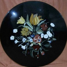 36 " Marbre Rond Centre Table Top Pietra Dura Artisanat D Incrustation Pièce