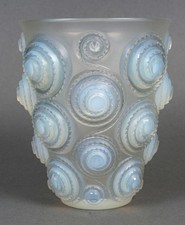 Vase Spirales Verre Opalescent