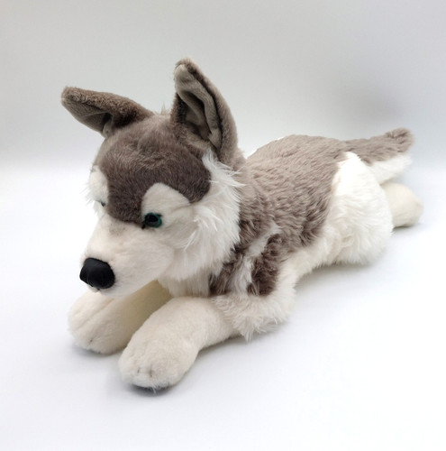 Grande peluche chien husky - chien,