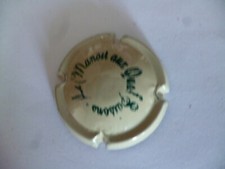 capsule de champagne, CHATEAU de BOURSAULT, crème et vert, idem N°30, non réf
