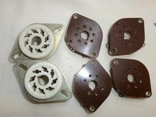 LOT 6x Support VINTAGE Socket embase OCTAL TUBE 8 PINS (6SN7 EL34 KT88)  NOS =°=