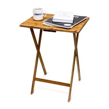 Table d'appoint pliante léger résistant Table pliante en bois légère pratique