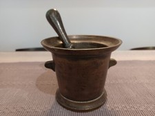Ancien Mortier D’ Apothicaire En Bronze XVIIé - XVIIIé