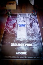 ABSOLUT VODKA French Bus Shelter Vintage Advertising Poster Original 2010s
