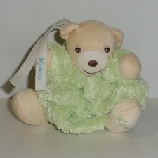 Doudou Ours Kaloo - Collection Plume vert - Petit modèle