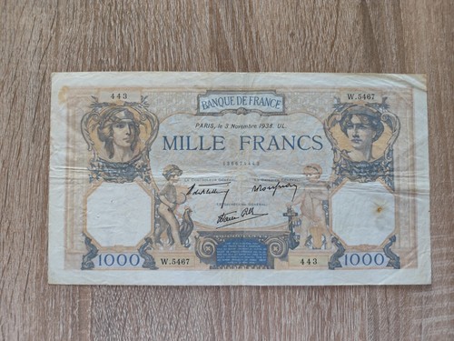 Billet 1000 francs ceres - billet,
