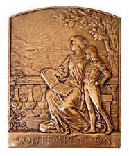 Plaque, Médaille en Bronze