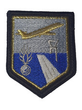 Ancien Écusson Tissu Brodé