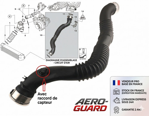 Durite suralimentation pour - suralimentation,