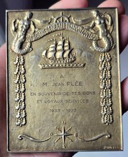 Grande plaque en argent