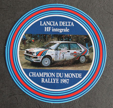 Autocollant / Sticker - Lancia Delta HF Intégrale Champion du Monde Rallye 1987
