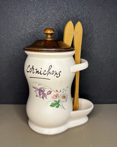 Pot cornichons vintage - pot, à
