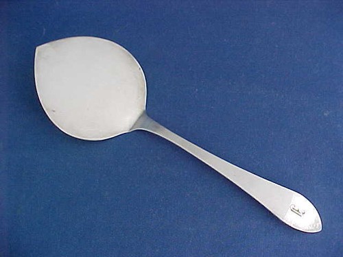 Sterling silver waffle - silver, knife