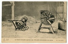 Cpa publicitaire chariot - cpa, 45