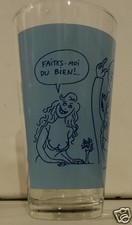 @ EAU VICHY St SAINT YORRE VERRE HUMORISTIQUE SIGNE WOLINSKI FAITES MOI DU BIEN